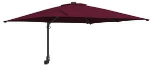 Parasolka ogrodowa Bordeaux Czerwony 248,5 x 247,5 x 160 cm