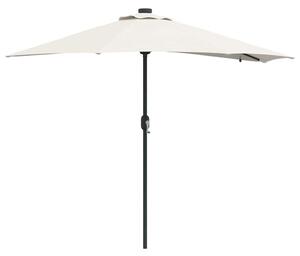Parasolka ogrodowa piaskowy 294 x 150 x 223 cm Poliester i Stal