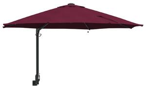 Parasolka ogrodowa Bordeaux Czerwony 248 x 248 x 148 cm