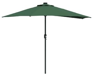 Parasolka ogrodowa 294 x 150 x 224 cm Poliester i Stal zielony
