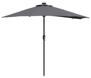 Parasolka ogrodowa Antracyt 294 x 150 x 223 cm Poliester i Stal