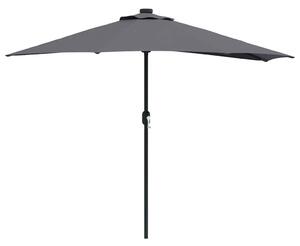 Parasolka ogrodowa Antracyt 294 x 150 x 224 cm Poliester i Stal