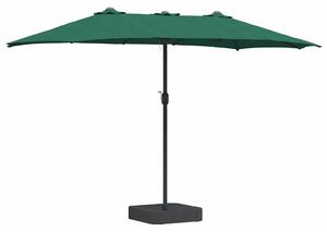 Parasolka ogrodowa Zielony 385 x 209 x 244 cm Poliester i Stal
