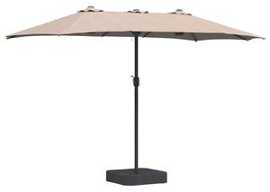 Parasolka ogrodowa Ciemnoszary 385 x 209 x 244 cm Poliester