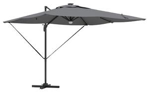 Parasol Roma Antracyt 286 x 284 x 270 cm Aluminium i Poliester