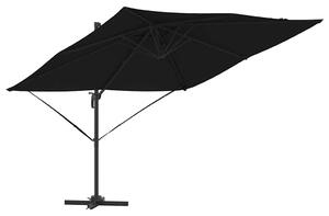 Parasol Roma Czarny 286 x 284 x 265 cm Aluminium i Poliester