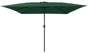 Parasolka ogrodowa Zielony 295 x 295 x 245 cm Poliester i Stal