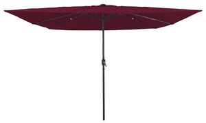 Parasolka ogrodowa Bordeaux Czerwony 295 x 295 x 245 cm