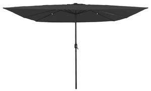 Parasolka ogrodowa Antracyt 295 x 295 x 245 cm Poliester i Stal