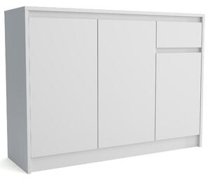 Komoda ASTORRE 113 cm do Salonu Sypialni z Szufladą Biały