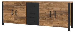 Komoda OLIVIERO 220 cm do Salonu Sypialni Odcienie brązu