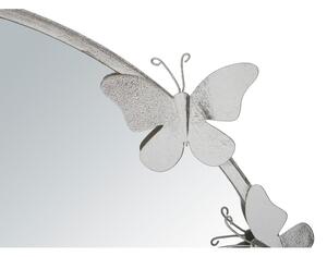 Lustro ścienne w kolorze srebra Mauro Ferretti Round Silver, ø 74 cm