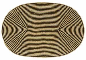 Dywany pokojowe Naturalny i czarny 122 x 183 cm Juta