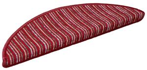 Samoprzylepne maty na schody 15 pcs Czerwony 56 x 17 x 3 cm