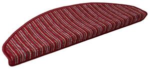 Samoprzylepne maty na schody 15 pcs Czerwony 65 x 21 x 4 cm