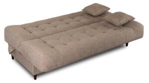 Wersalka Sofa Kanapa RozkÅadana z FunkcjÄ Spania Dwuosobowa BeÅ¼owa NEPAL