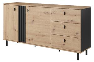 Komoda MADDALENA 165 cm do Salonu Sypialni Antracyt