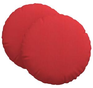 Poduszki na siedziska 2 pcs Czerwony Ø80 x 29 cm tkanina