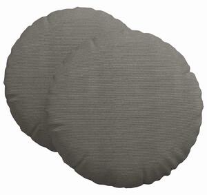 Poduszki na siedziska 2 pcs Jasnoszary Ø 80 cm