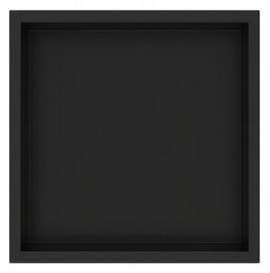 Półka łazienkowa wnękowa Estiva FALEZA Black 30x30x10 cm czarna 1 szt