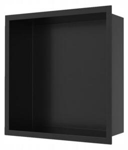 Półka łazienkowa wnękowa Estiva FALEZA Black 30x30x10 cm czarna 1 szt