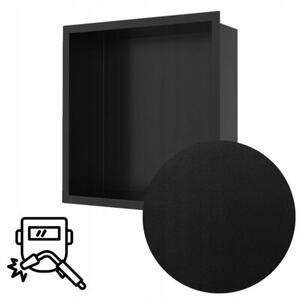 Półka łazienkowa wnękowa Estiva FALEZA Black 30x30x10 cm czarna 1 szt