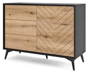 Komoda DIAMANTE 104 cm do Salonu Sypialni Czarny