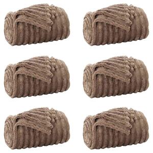 Koce narzutowe 6 pcs Camel 150 x 130 cm Polar