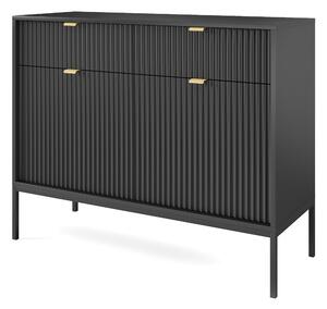 Komoda STELLARE 104 cm do Salonu Sypialni Czarny