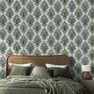 Fototapeta zielone vintage ornamenty