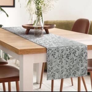 Obrus EUROFIRANY Simona 140 x 220 cm Srebrny