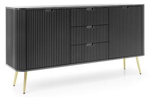 Komoda ZENZERO 168 cm do Salonu Sypialni Czarny