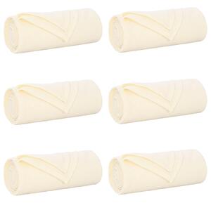 Koce narzutowe 6 pcs Kremowy 200 x 150 cm Polar