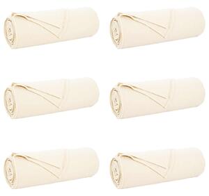 Koce narzutowe 6 pcs Kremowy 210 x 140 cm Polar