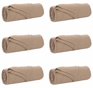 Koce narzutowe 6 pcs Camel 210 x 140 cm Polar
