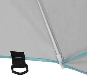 Parasol plażowy 2w1 namiot parawan składany w pokrowcu BAUERKRAFT kolor turkusowy