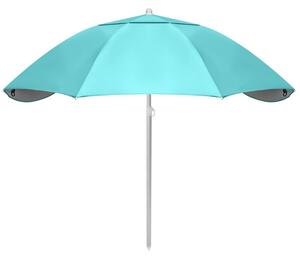 Parasol plażowy 2w1 namiot parawan składany w pokrowcu BAUERKRAFT kolor turkusowy