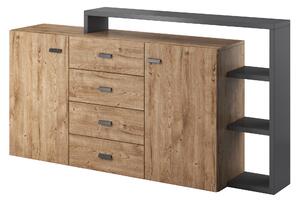 Komoda BOTTEGA 180 cm do Salonu Sypialni Antracyt