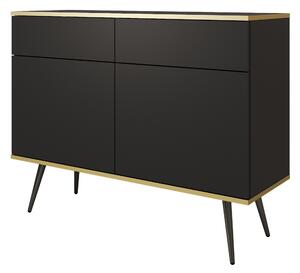 Komoda VENEZIA 107 cm do Salonu Sypialni Czarny