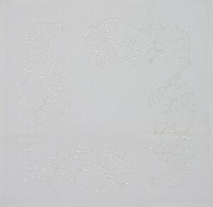 Poszewka dekoracyjna LEAFY LACE 40x40 cm, biała