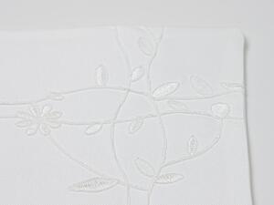 Dekoracyjna poszewka na poduszkę PETAL FRAME 40x40 cm, biała