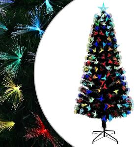 Sztuczna choinka z 250 diodami LED Zielony 210 cm PVC