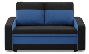 Sofa rozkÅadana, mikrofaza, AURELO, 148x87x90 cm, czarny, granatowy | TYLETEGOTU