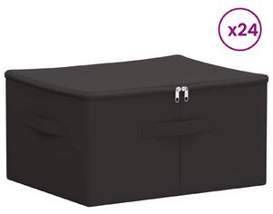 Skrzynia do przechowywania 24 pcs antracytowy 43 x 34 x 23 cm