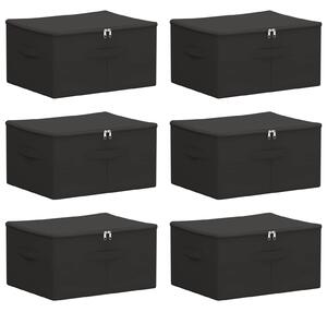 Skrzynia do przechowywania 6 pcs antracytowy 43 x 34 x 23 cm