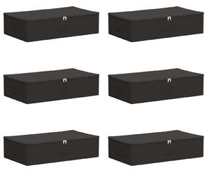 Skrzynia do przechowywania 6 pcs antracytowy 70 x 40 x 18 cm