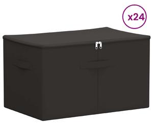 Skrzynia do przechowywania 24 pcs antracytowy 55 x 35 x 32 cm