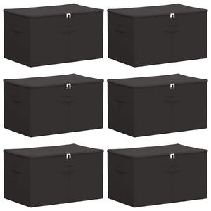 Skrzynia do przechowywania 6 pcs antracytowy 55 x 35 x 32 cm