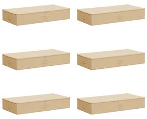 Skrzynia do przechowywania 6 pcs kremowy 100 x 50 x 18 cm