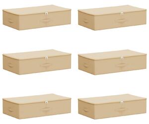 Skrzynia do przechowywania 6 pcs kremowy 70 x 40 x 18 cm